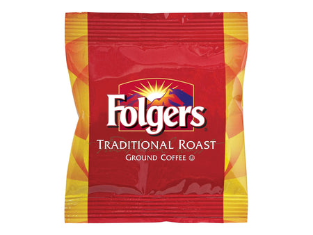 Folgers Traditional Roast Ground Coffee, Medium Roast, 42/Carton