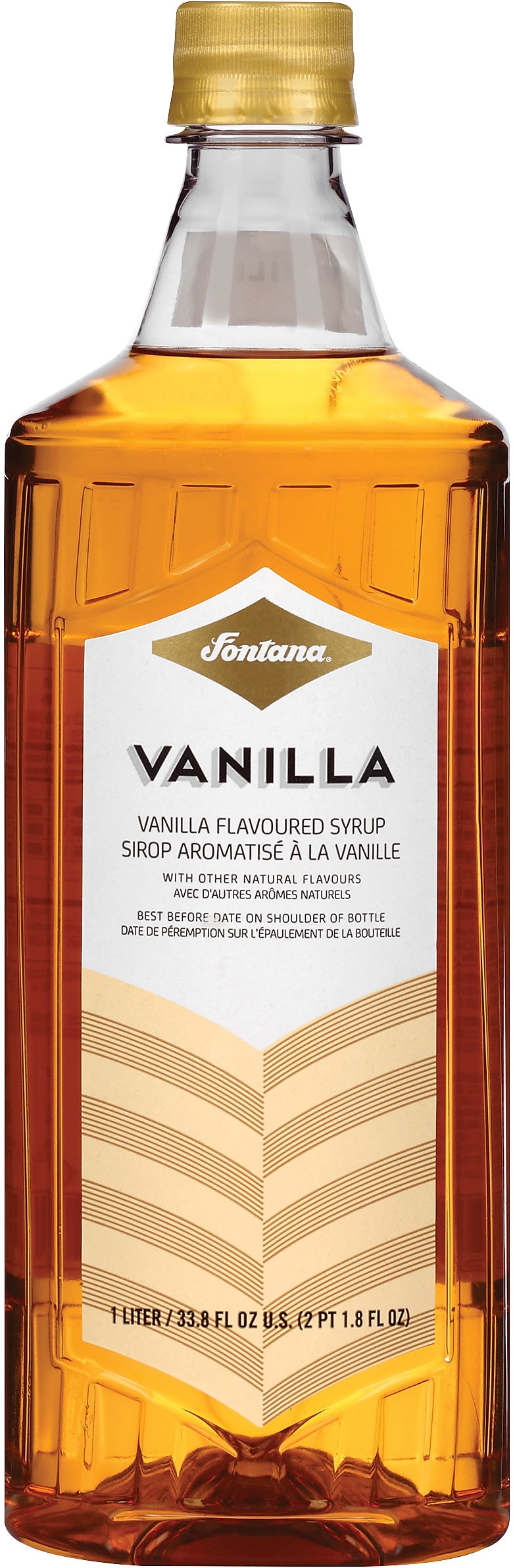 Fontana Vanilla Flavored Coffee Syrup, 1 Liter