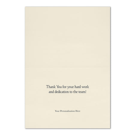 "Formal Thank You" Card w/ Gold Lined Ecru Envelope, 100/BX