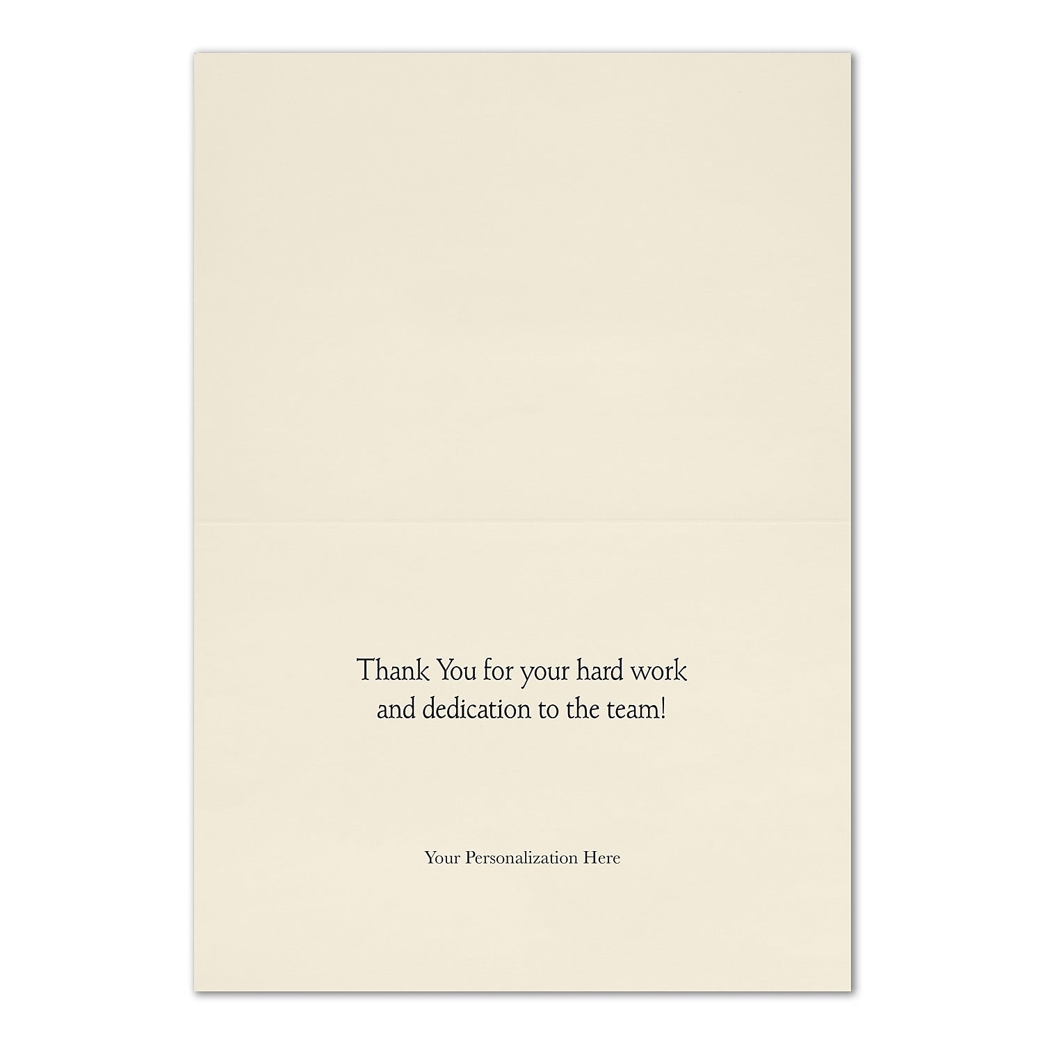 "Formal Thank You" Card w/ Gold Lined Ecru Envelope, 25/BX