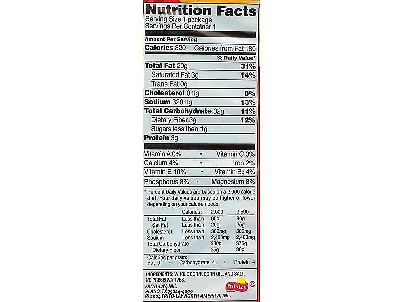Fritos Original Corn Chips, 2 oz., 64 Bags/Pack