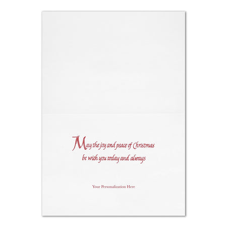 "Frosted Beauty" Holiday Card w/ Unlined White Envelope, 25/BX