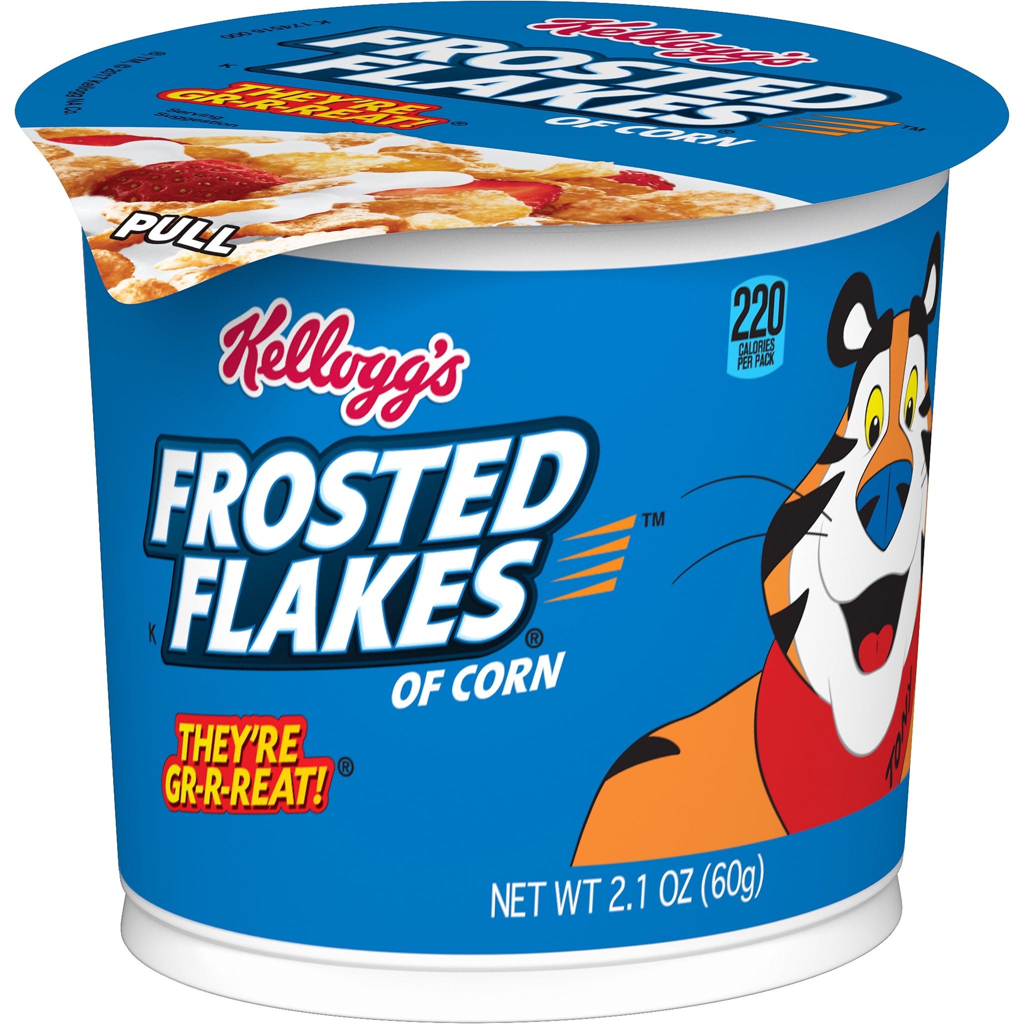 Frosted Flakes Cereal, Corn, 2.1 oz., 6/Box