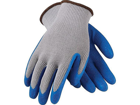 G-Tek Coated Work Gloves, CL Seamless Cotton/Polyester Knit With Latex Coating, M, 12 Pairs