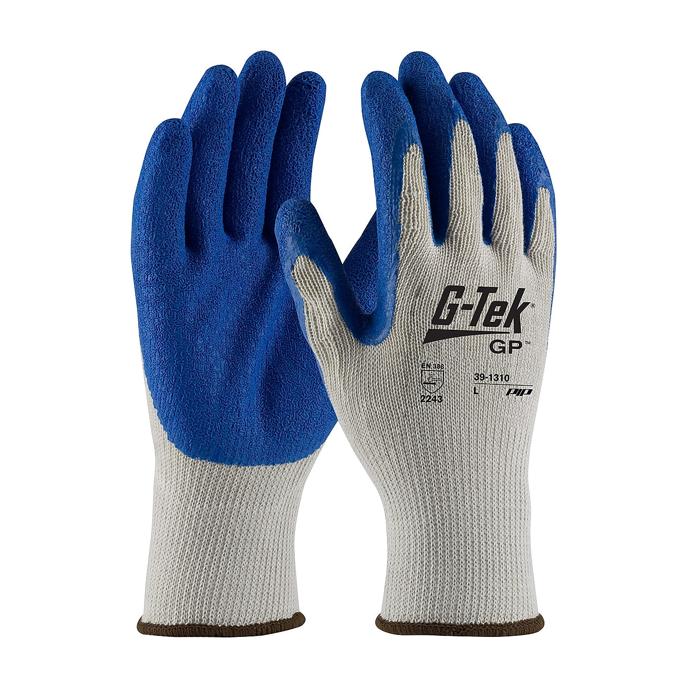 G-Tek Coated Work Gloves, CL Seamless Cotton/Polyester Knit With Latex Coating, S, 12 Pairs