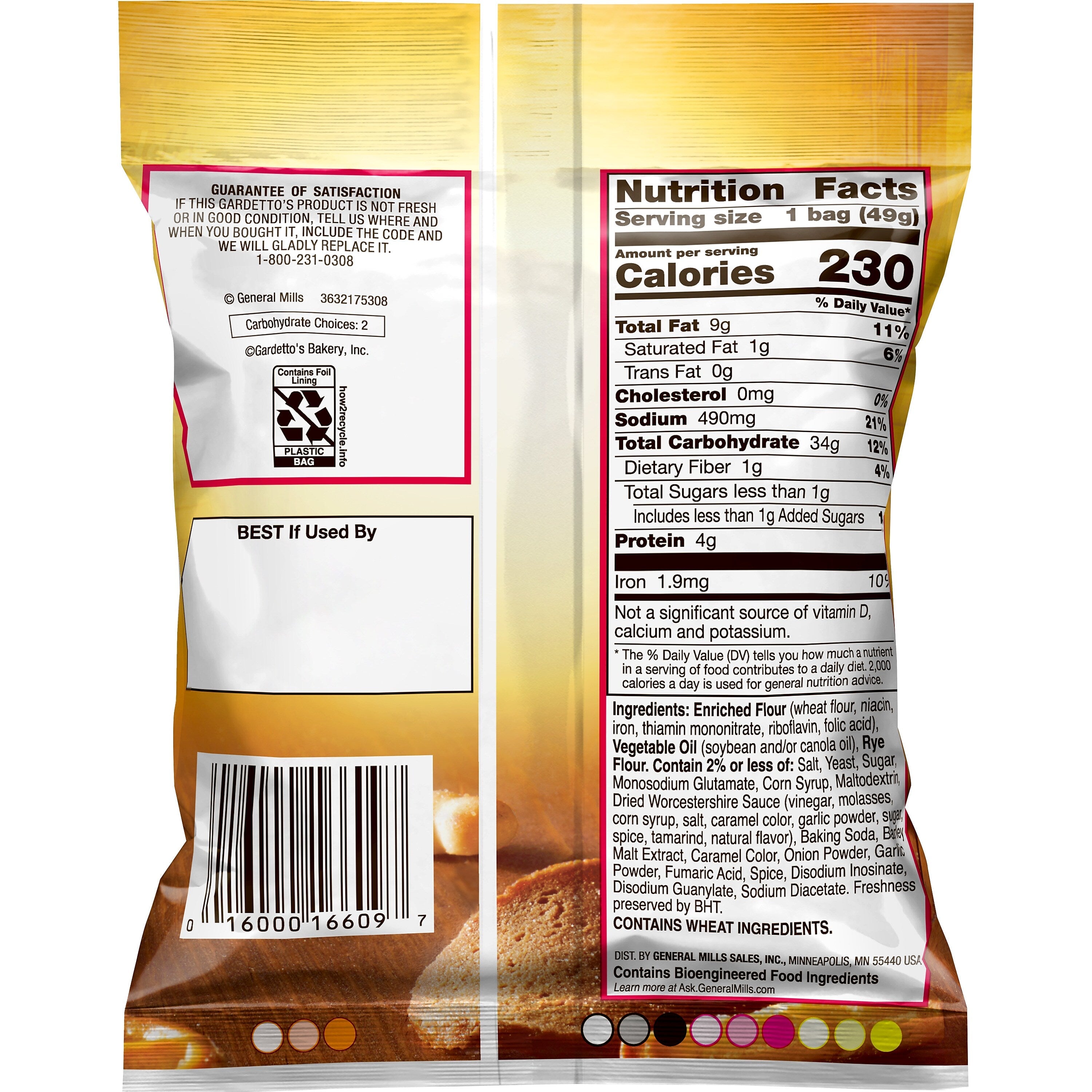 Gardetto's Original Recipe Snack Mixes, 1.75 Oz., 60/Carton