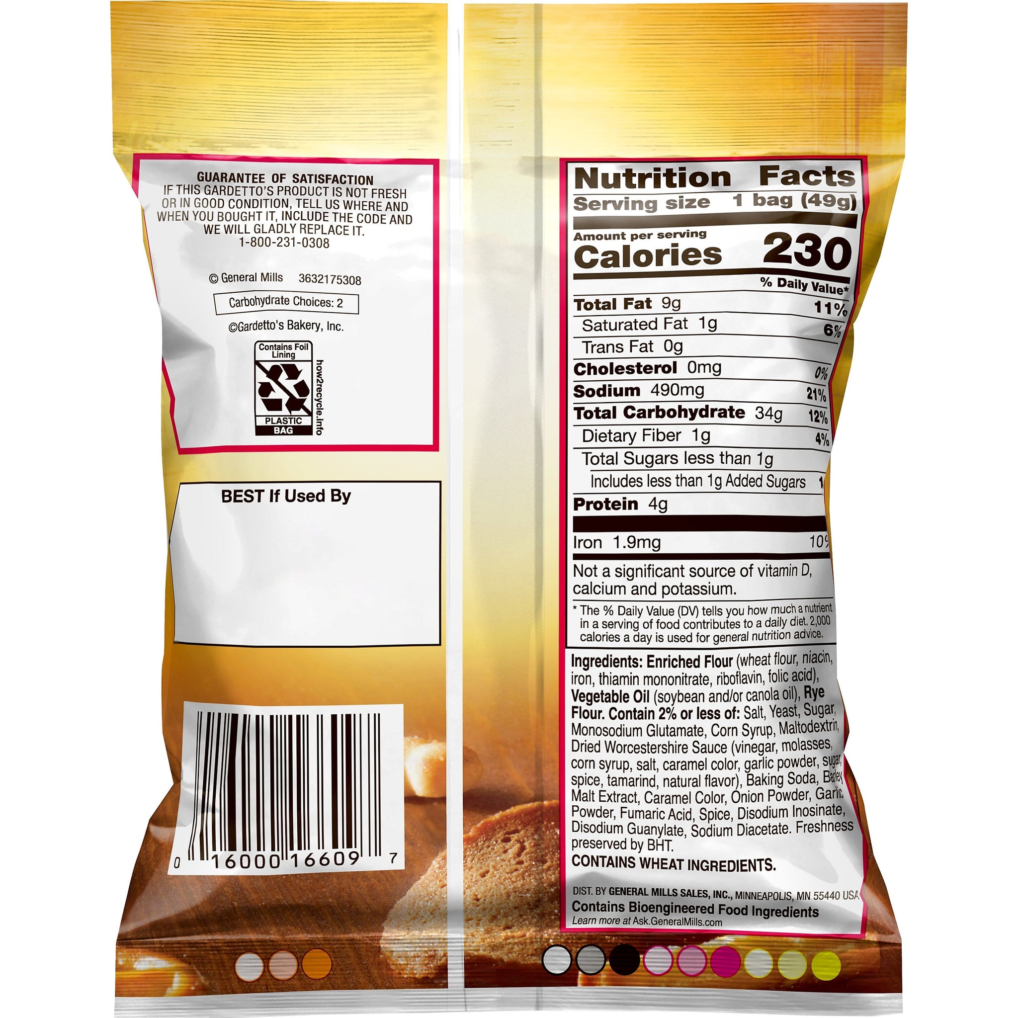 Gardetto's Original Recipe Snack Mixes, 1.75 Oz., 60/Carton
