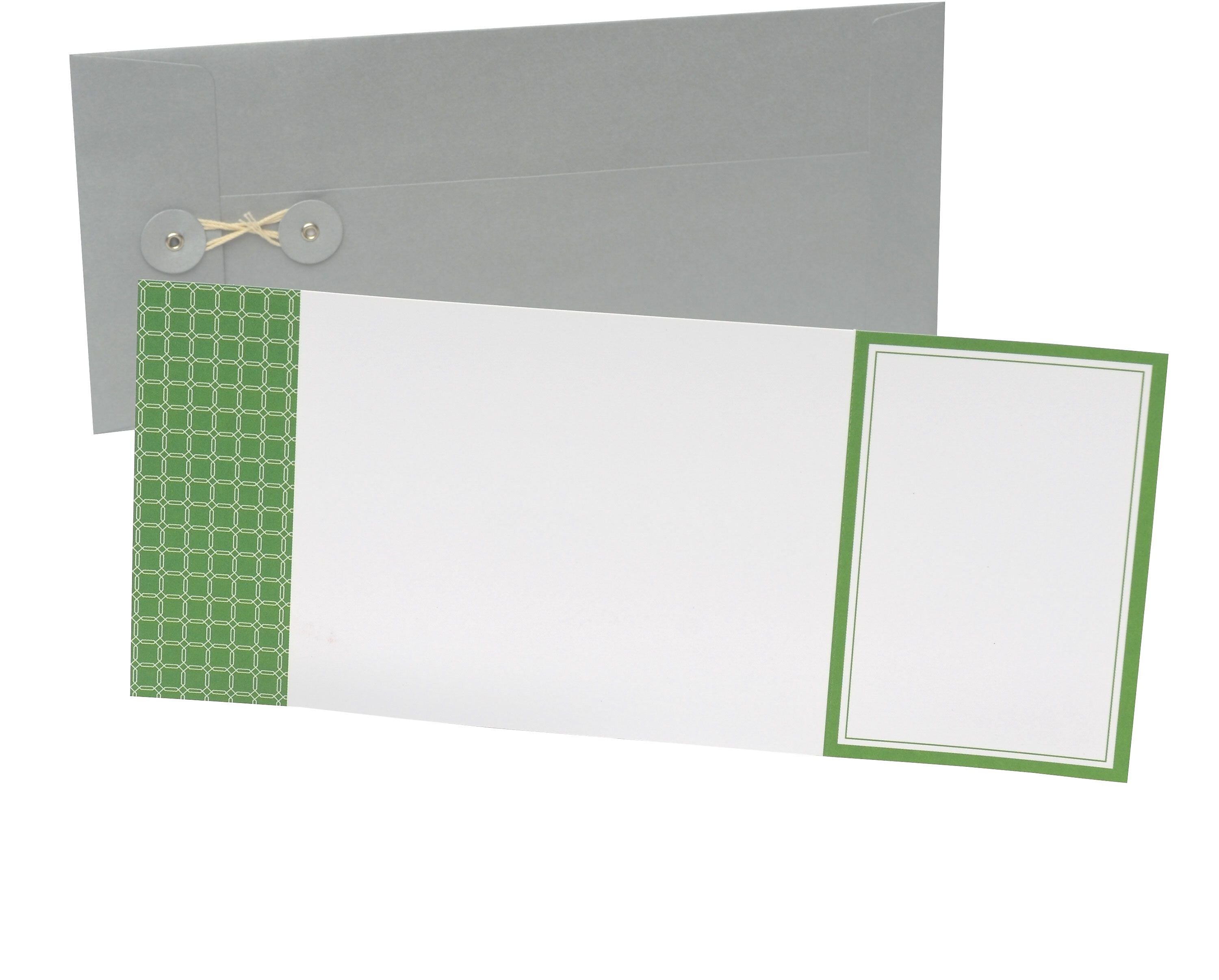 Gartner Studios, Green Octagons Invitations, 4.5