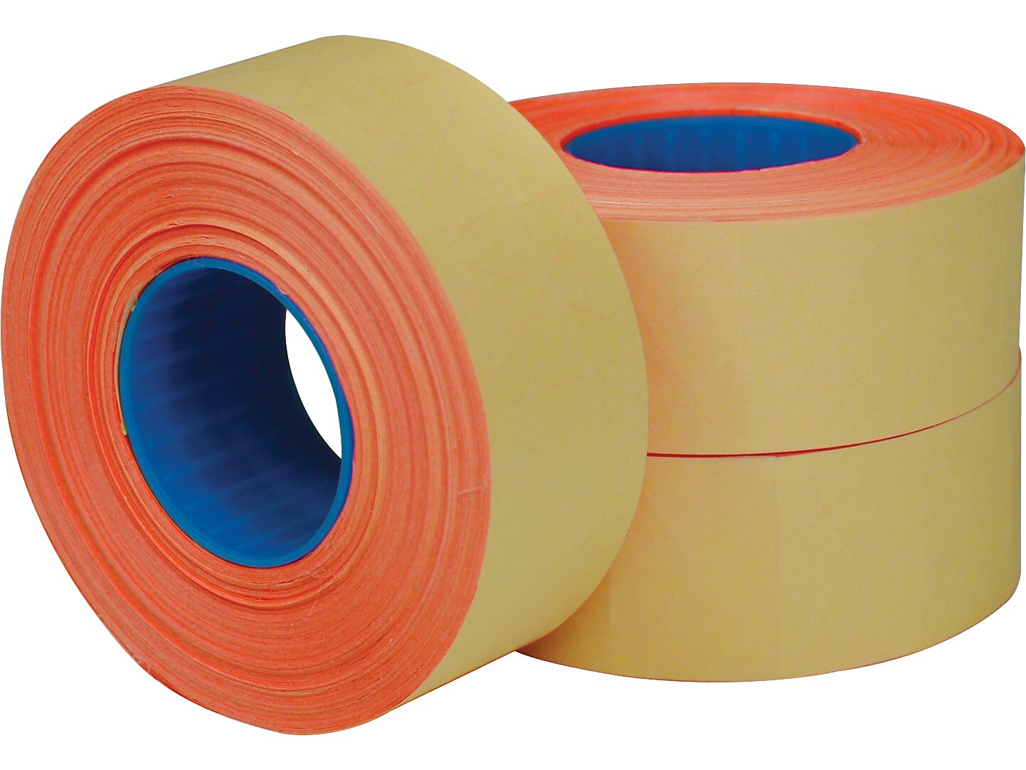 Garvey 2-Line Label Roll, Red, 1000 Labels/Roll, 3 Rolls/Pack