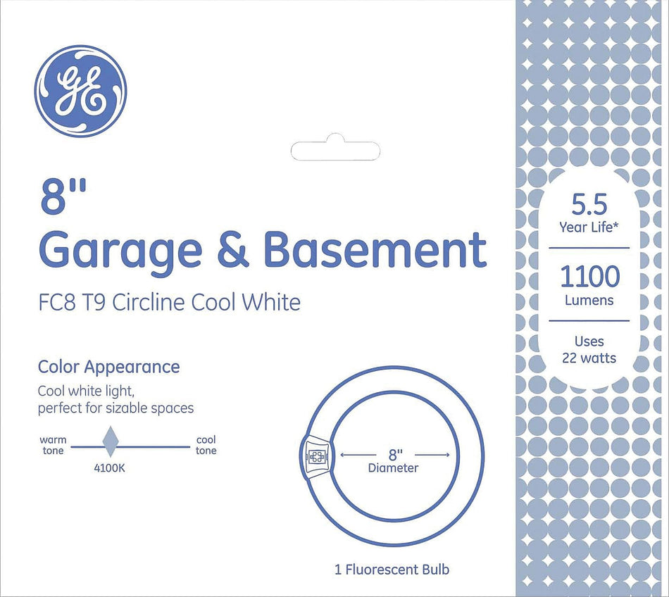 GE 22 Watt Cool White 8" Diameter T-9 Circline Fluorescent Tube