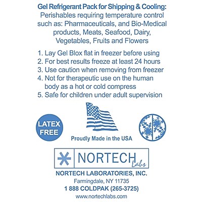 Gel Blox Cold Pack, 8 oz., 6