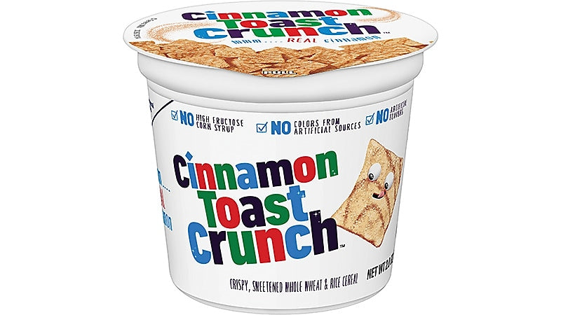 General Mills Cinnamon Toast Crunch Cereal & Breakfast Foods, Cinnamon Sugar, 2 Oz., 6/Box