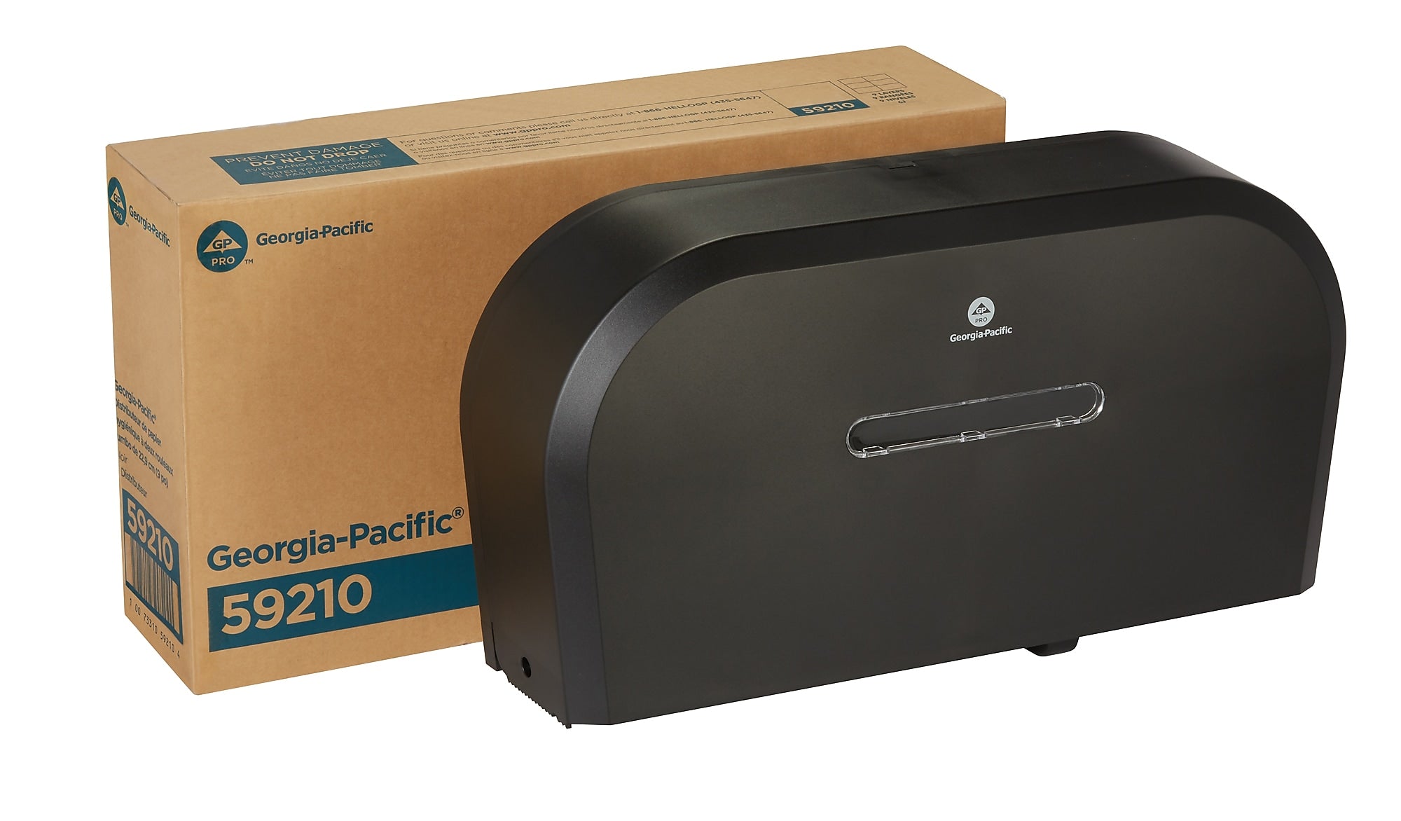 Georgia Pacific® Jumbo Jr. Toilet Paper Dispenser, Black