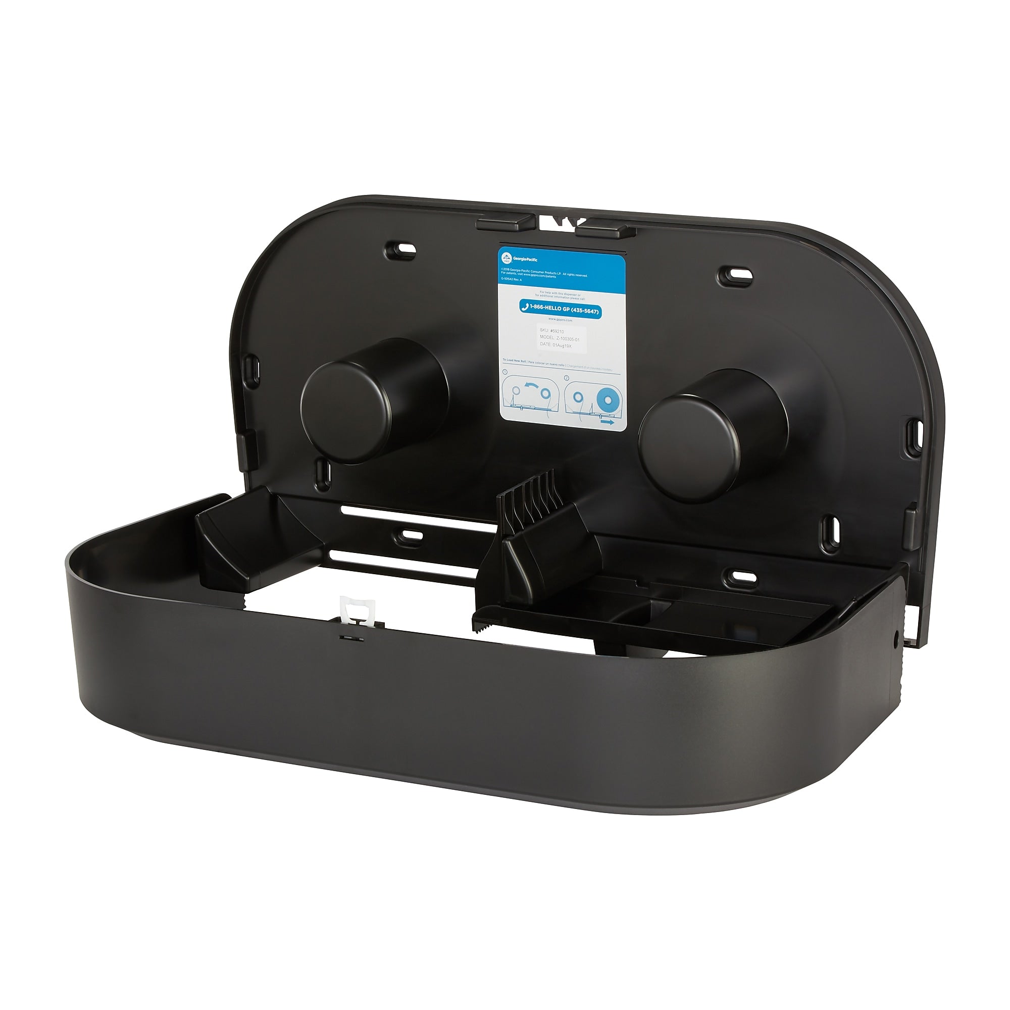 Georgia Pacific® Jumbo Jr. Toilet Paper Dispenser, Black