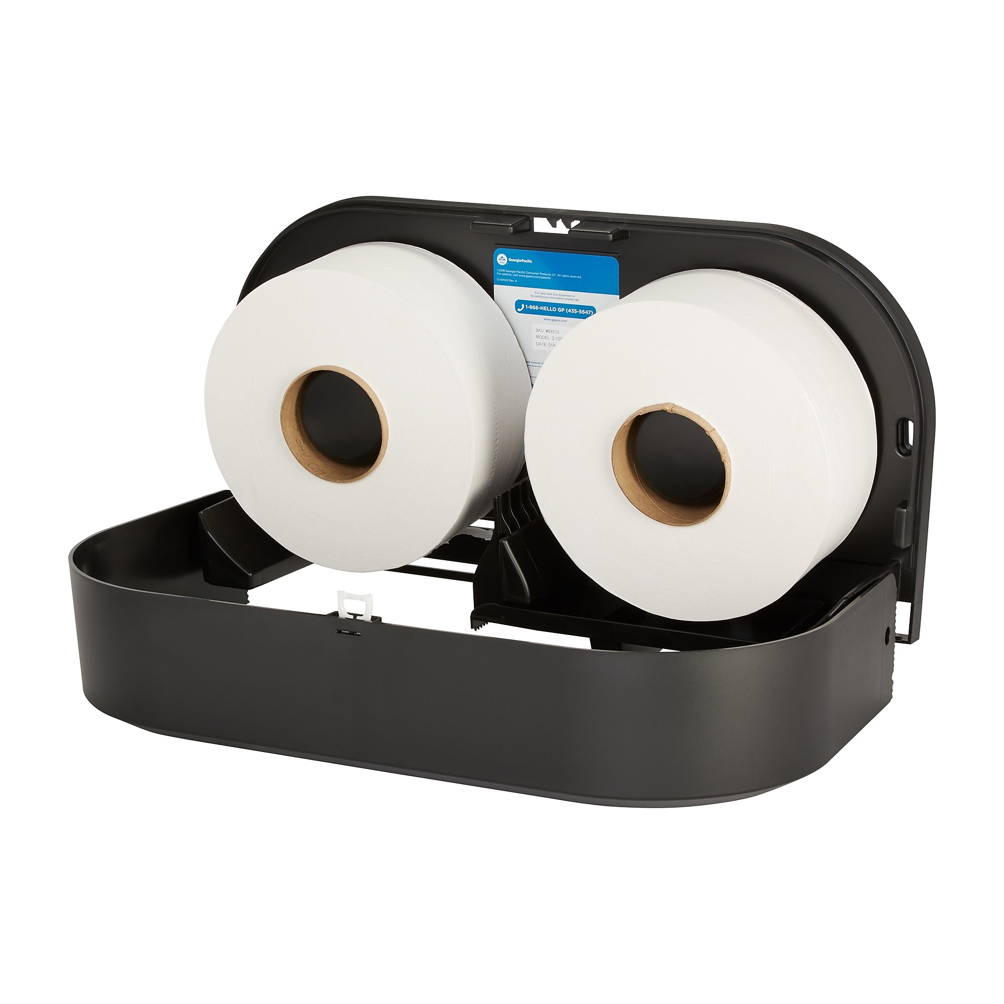 Georgia Pacific® Jumbo Jr. Toilet Paper Dispenser, Black