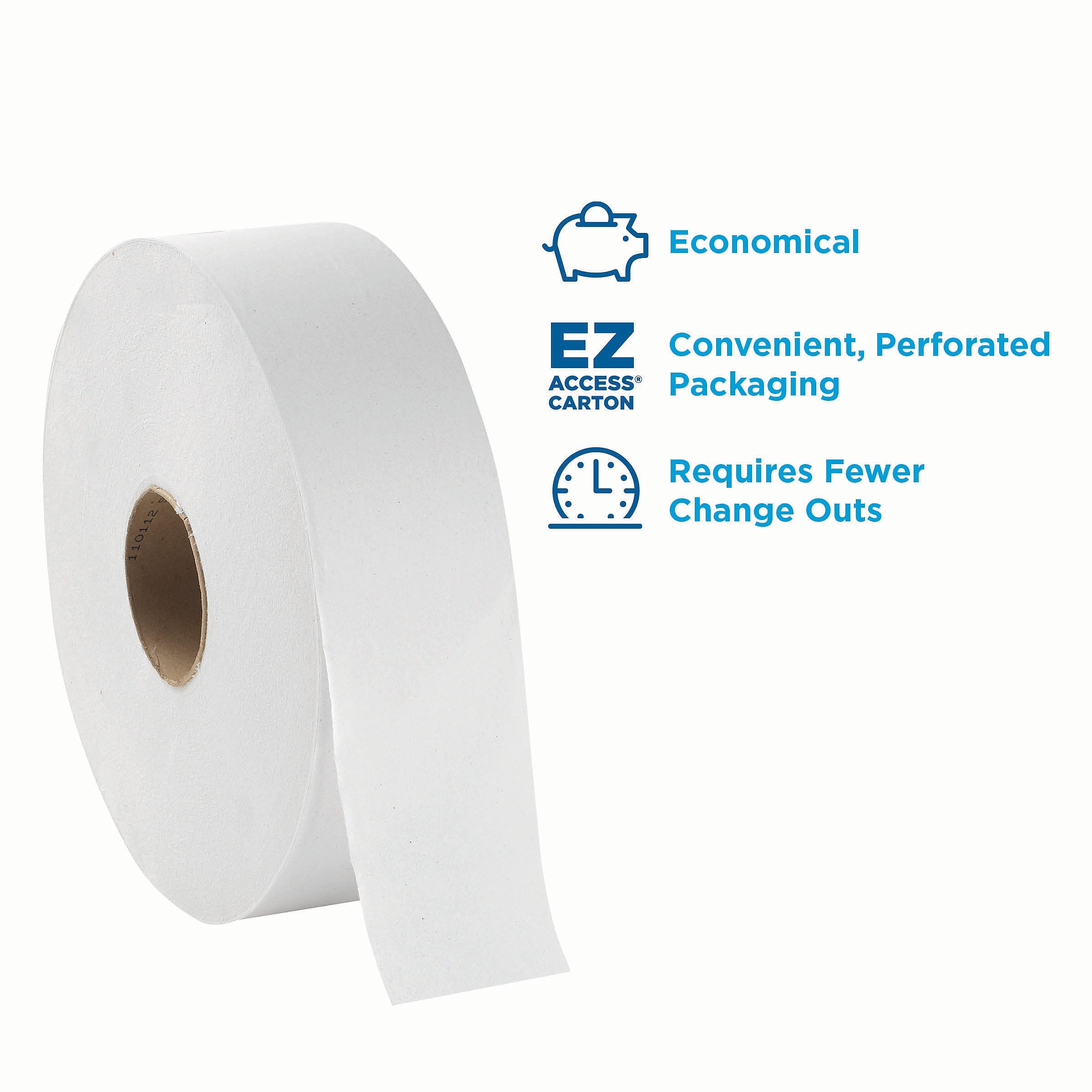 Georgia-Pacific Professional Series Jumbo Jr. Toilet Paper, 2-Ply, White, 1000 ft./Roll, 4 Rolls/Carton