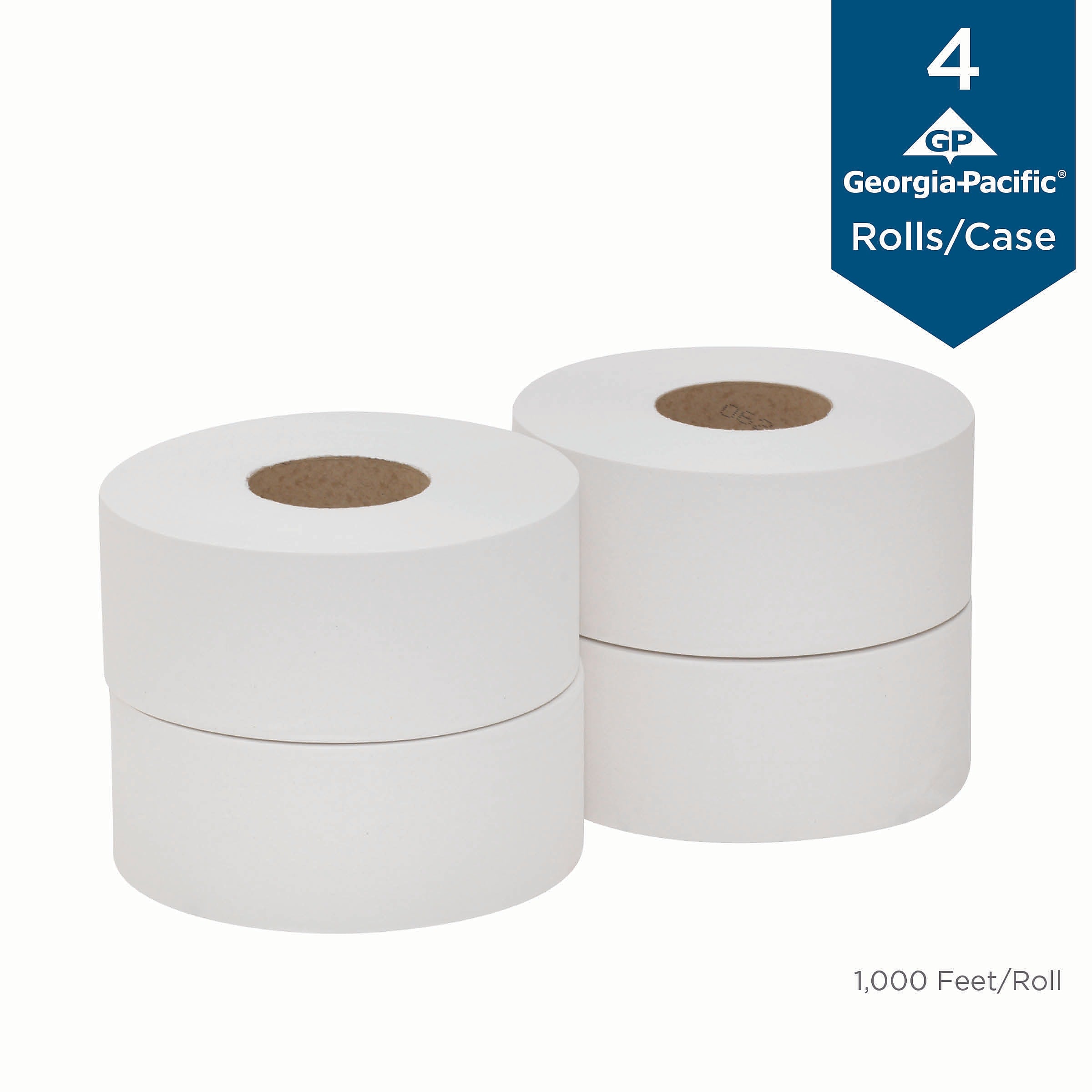 Georgia-Pacific Professional Series Jumbo Jr. Toilet Paper, 2-Ply, White, 1000 ft./Roll, 4 Rolls/Carton