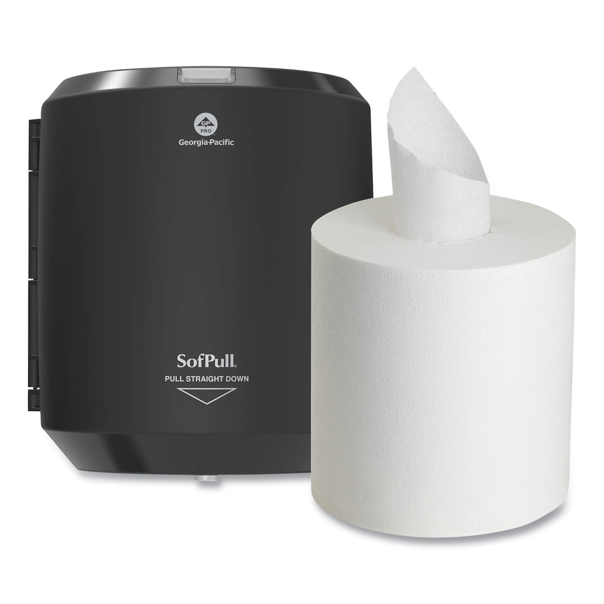 Georgia Pacific Professional SofPull CenterPull Hand Towel Dispenser, 9.63 x 8.88 x 10.94, Black