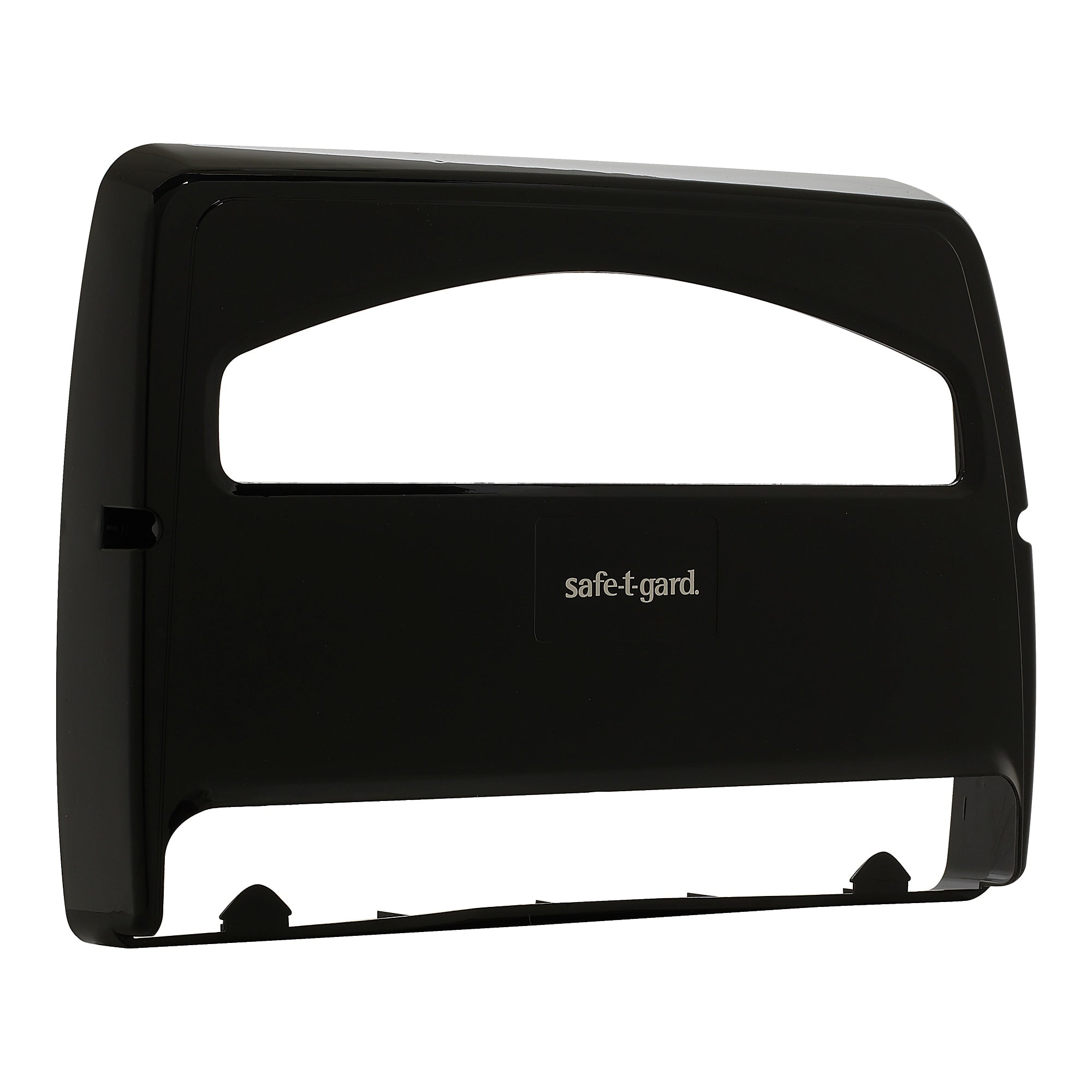 Georgia-Pacific Safe-T-Gard Toilet Seat Cover Dispenser, Half-fold, Black, 10/Carton