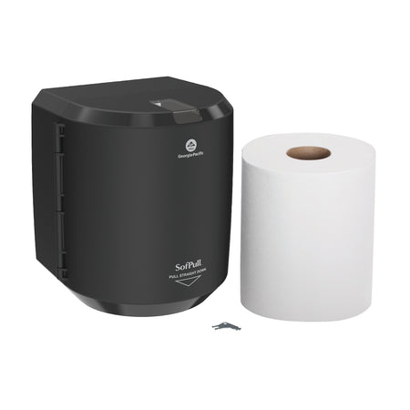 Georgia-Pacific SofPull Paper Towel Dispenser Kit, Black