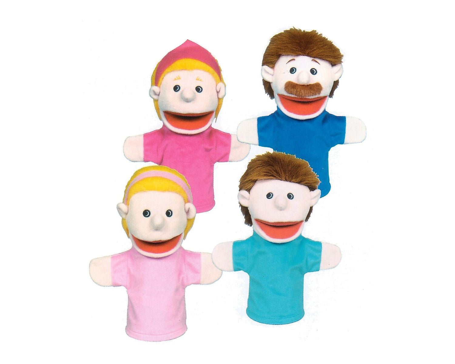 Get Ready Kids Caucasian Family Puppets