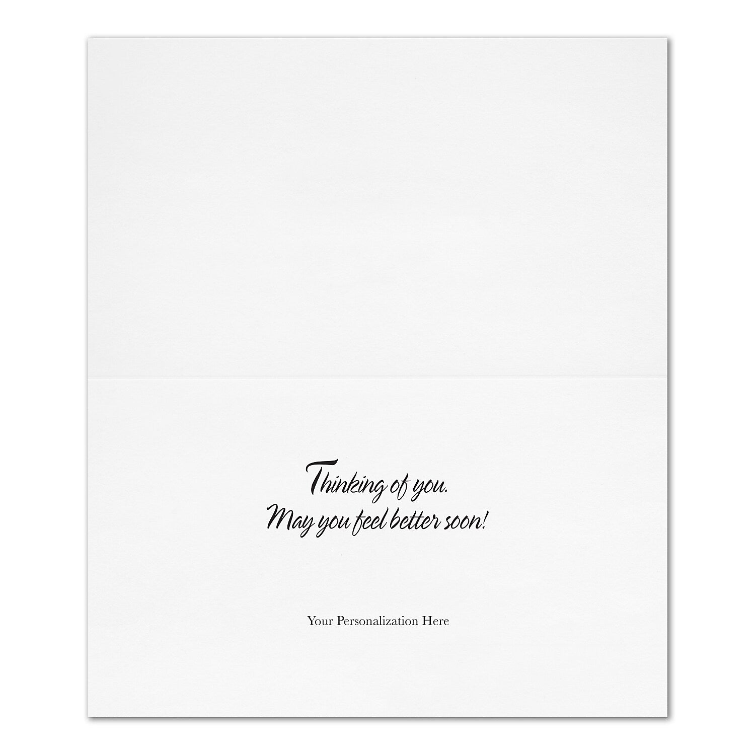 "Get Well Greenery" Card w/ White Unlined Envelope, 100/BX