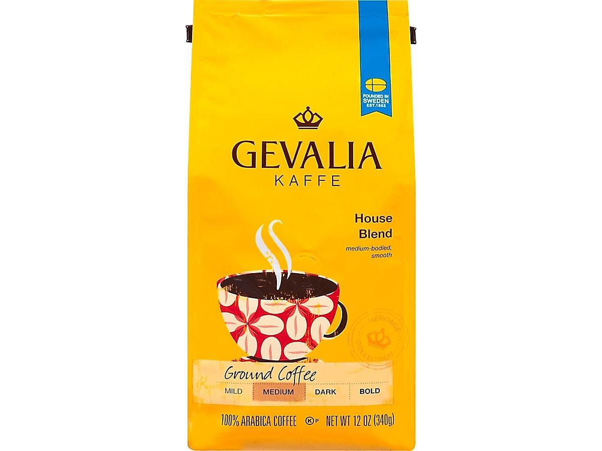 Gevalia House Blend Ground Coffee, Medium Roast