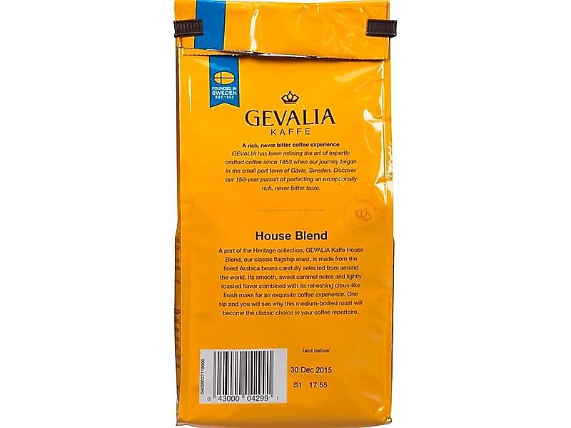 Gevalia House Blend Ground Coffee, Medium Roast