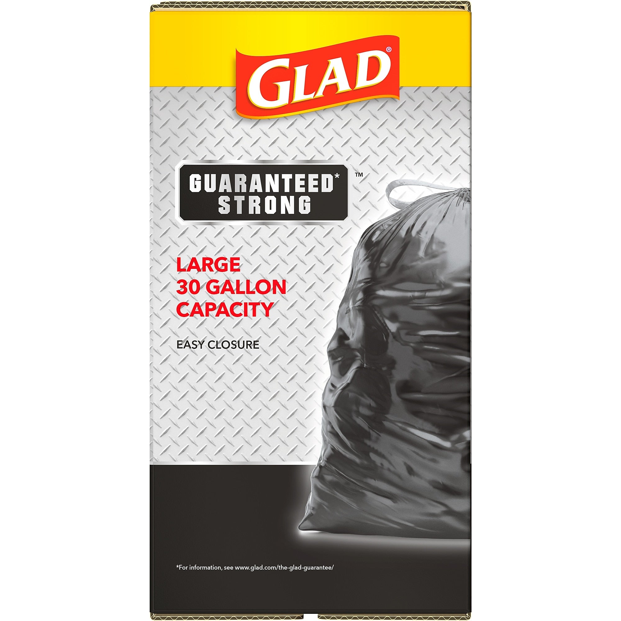 Glad 30 Gallon Large Drawstring Trash Bags, 90/Box