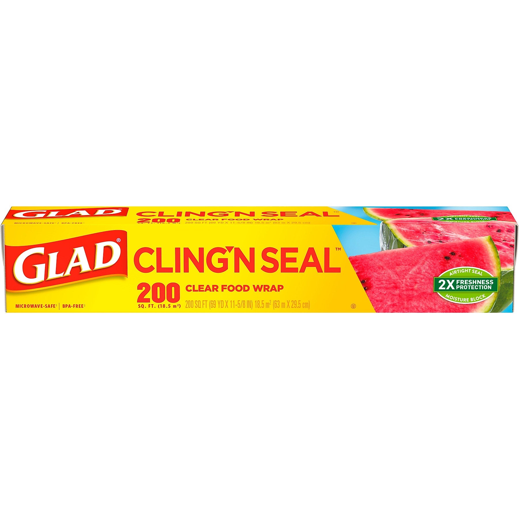 Glad ClingWrap Plastic Food Wrap, 200 Sq. Ft. Roll