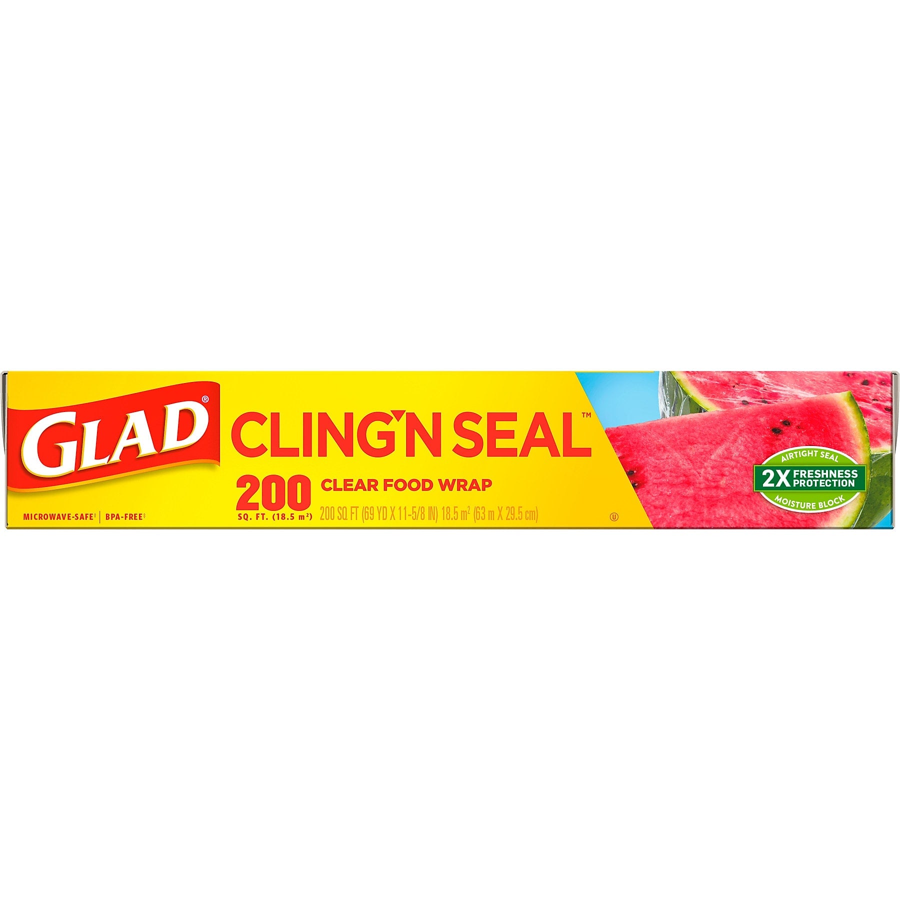 Glad ClingWrap Plastic Food Wrap, 200 Sq. Ft. Roll