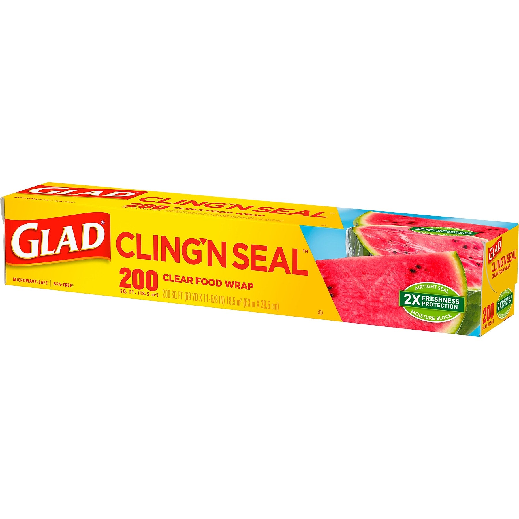 Glad ClingWrap Plastic Food Wrap, 200 Sq. Ft. Roll