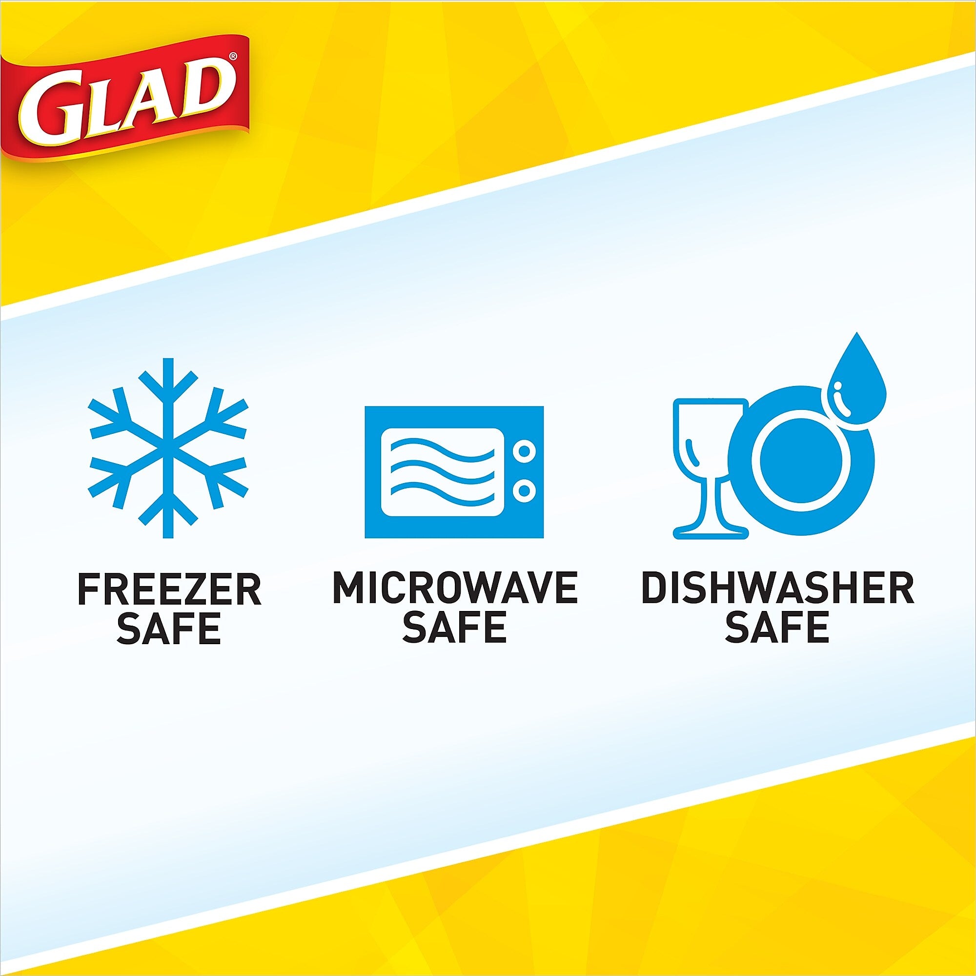 Glad® To Go Lunch Containers, 32 Oz., 4/Pack