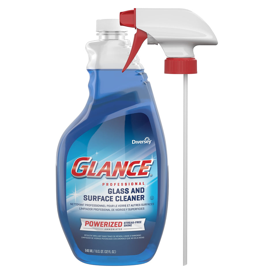 Glance Powerized Professional Glass & Surface Cleaner, 32 Oz.