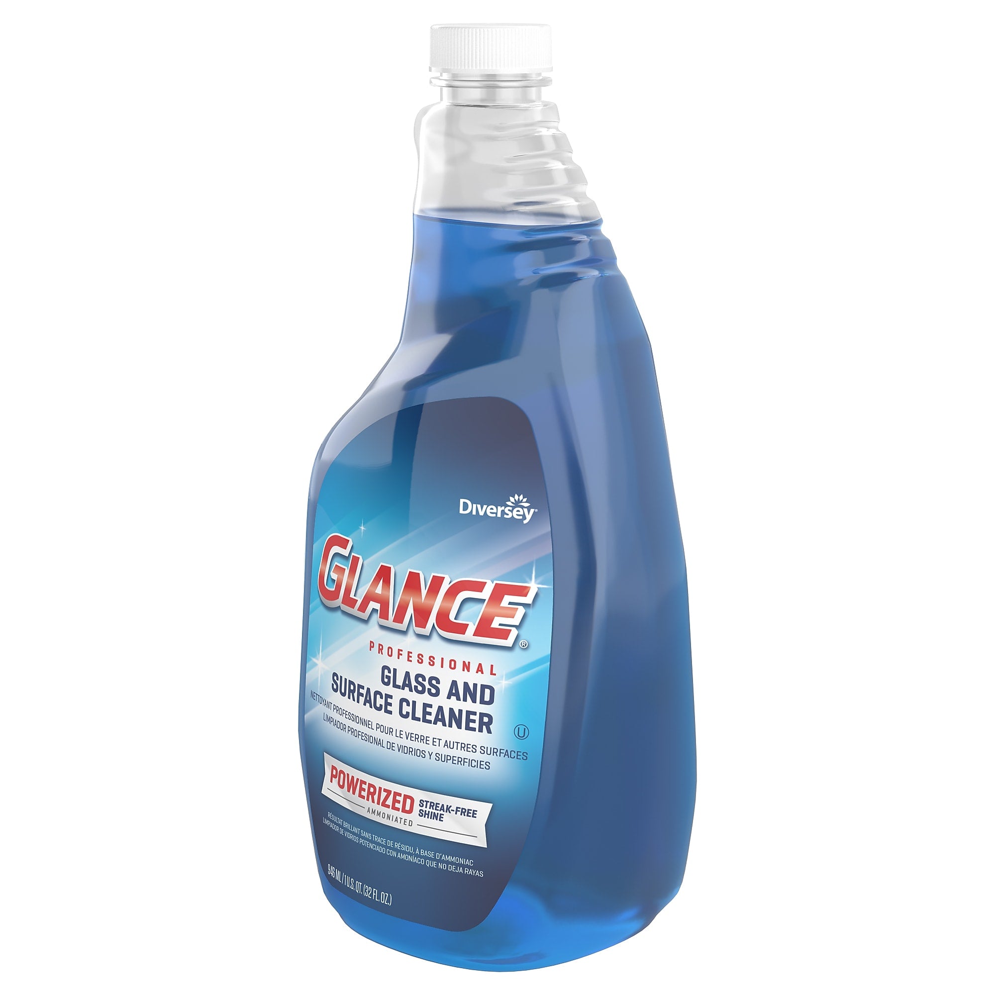 Glance Powerized Professional Glass & Surface Cleaner, 32 Oz.