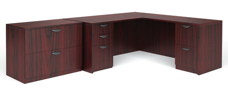 Global Superior BUNDLE14 Workstation, Mahogany