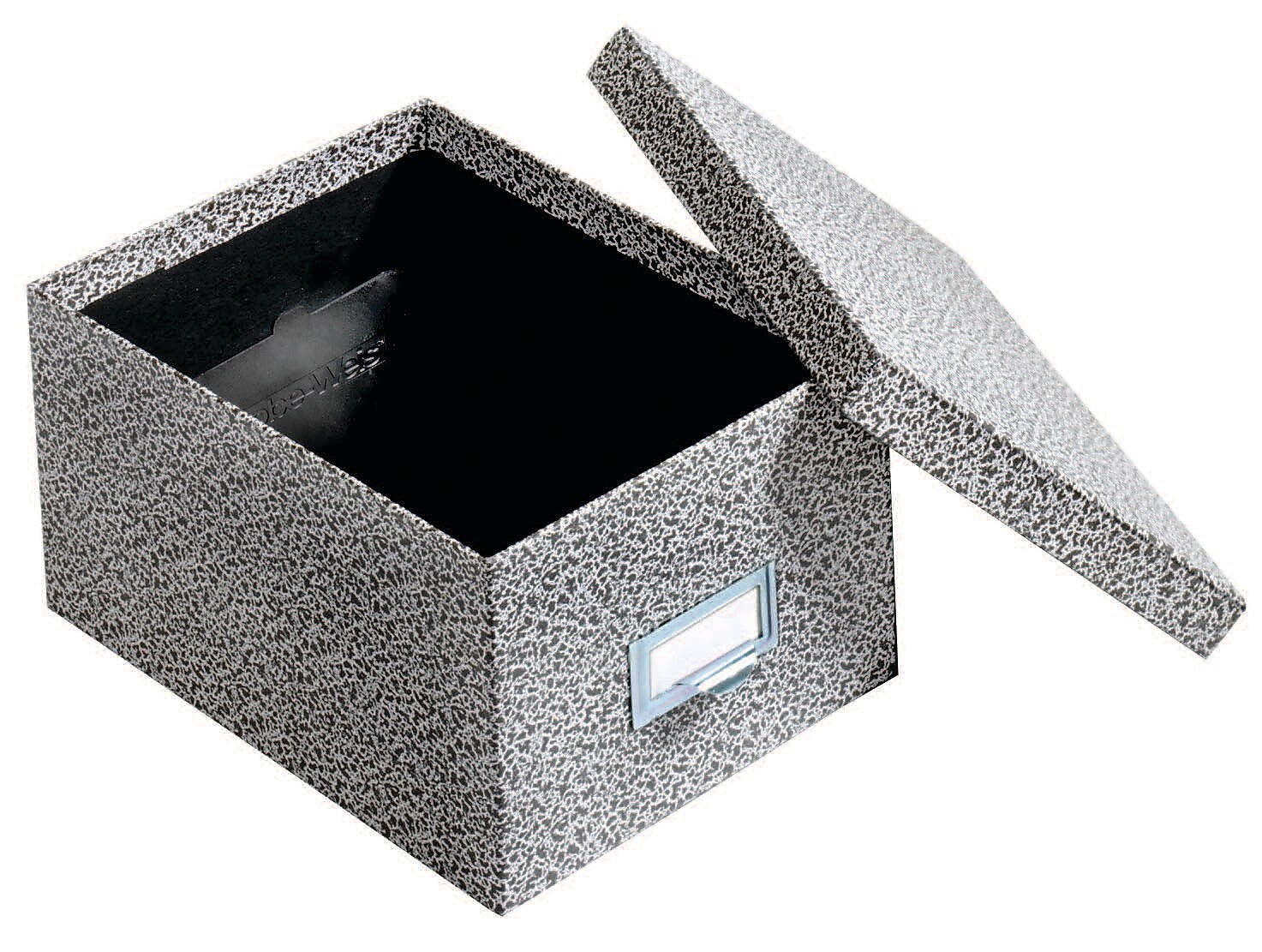 Globe-Weis Index Card File Box, 1000-Card Capacity, Black Agate