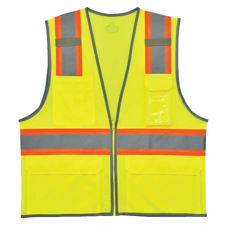 GloWear 8246Z Two-Tone Mesh Vest with Reflective Binding, ANSI Class R2, 2XL/3XL