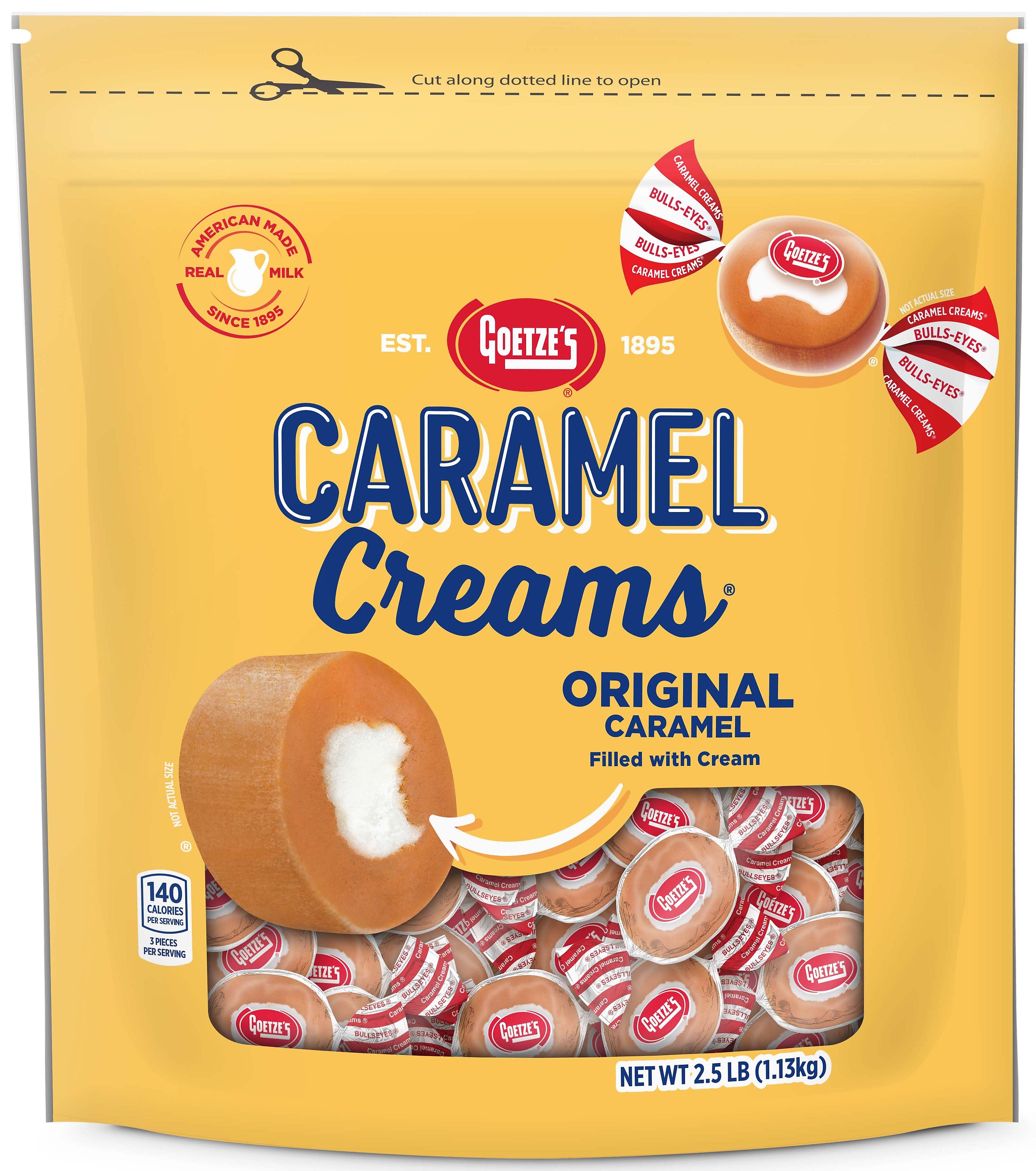 Goetze's Caramel Creams Original Caramels, 40 oz