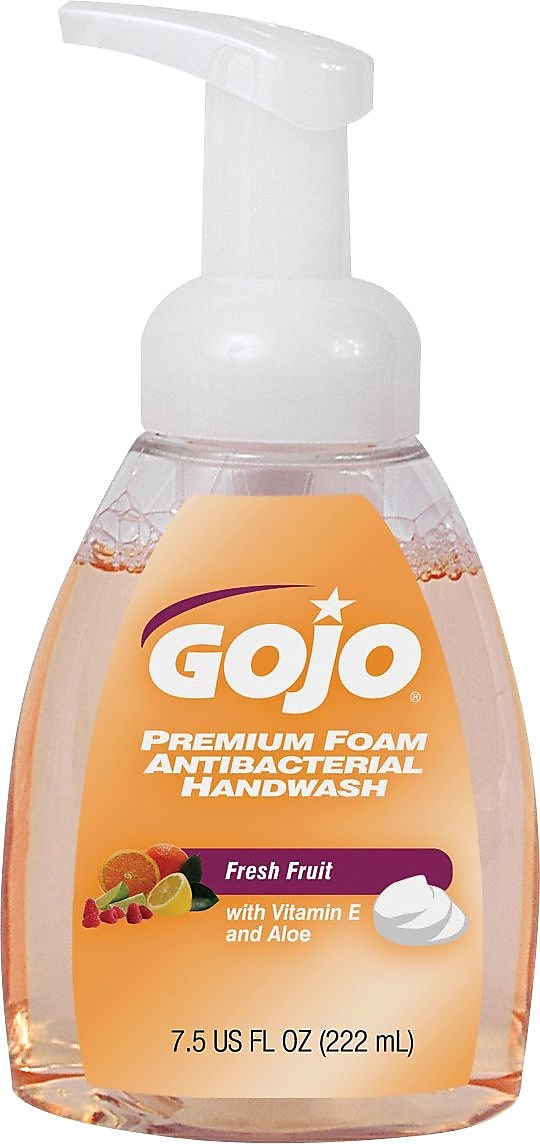 GOJO Antibacterial Foaming Hand Soap, Fresh Fruit Scent,