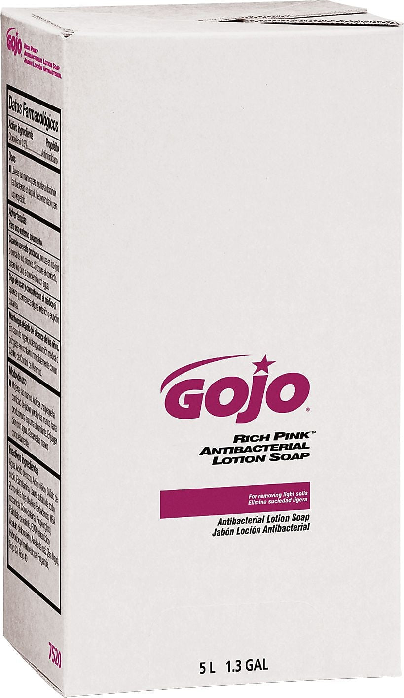 GOJO Antibacterial Liquid Hand Soap Refill for PRO TDX Dispenser, 5000 ml., Floral Scent, 2/Carton