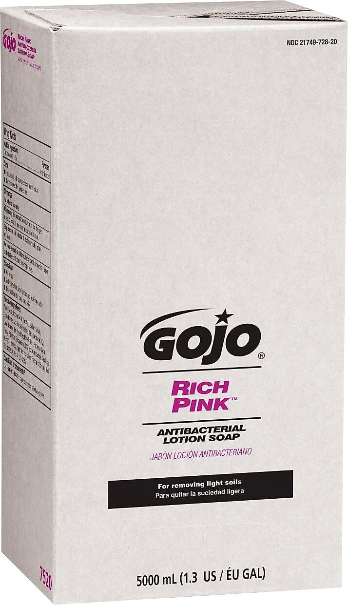 GOJO Antibacterial Liquid Hand Soap Refill for PRO TDX Dispenser, 5000 ml., Floral Scent, 2/Carton