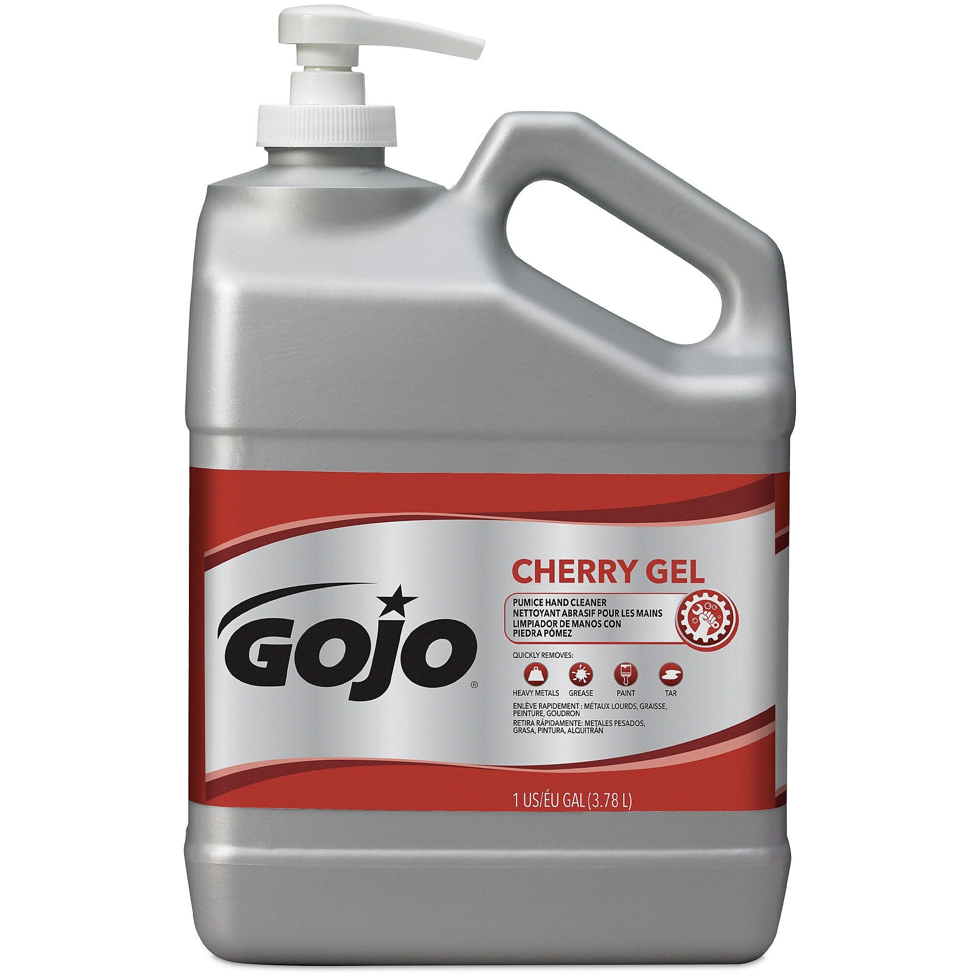 GOJO Cherry Gel Pumice Hand Cleaner, 1 gal.,2/Carton