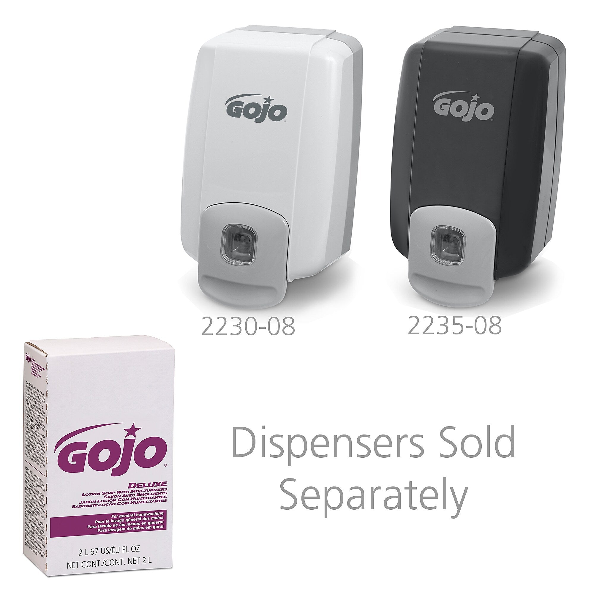 GOJO Deluxe Lotion Soap Refill for NXT Dispenser, Light Floral Scent, 4/Carton