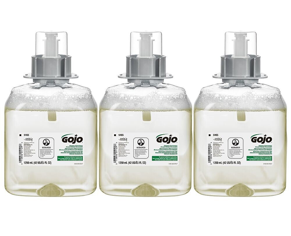 GOJO FMX-12 Foaming Hand Soap Refill for FMX 12 Dispenser, 3/Carton