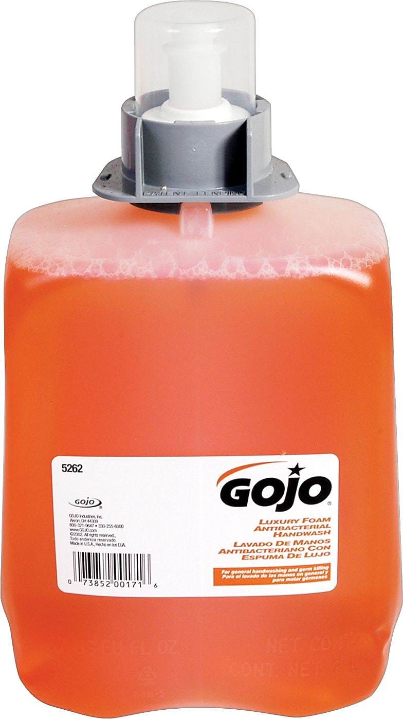 GOJO FMX-20 Antibacterial Foaming Hand Soap Refill, Orange Blossom Scent, 2/Carton
