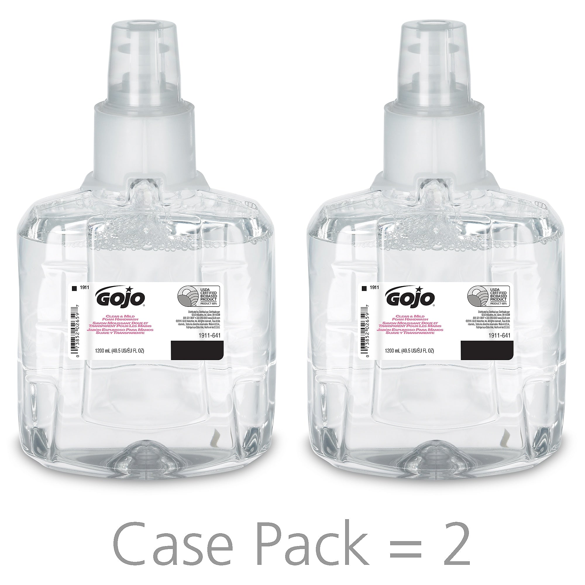 GOJO Foaming Hand Soap Refill, 40.5 oz., 2/Carton