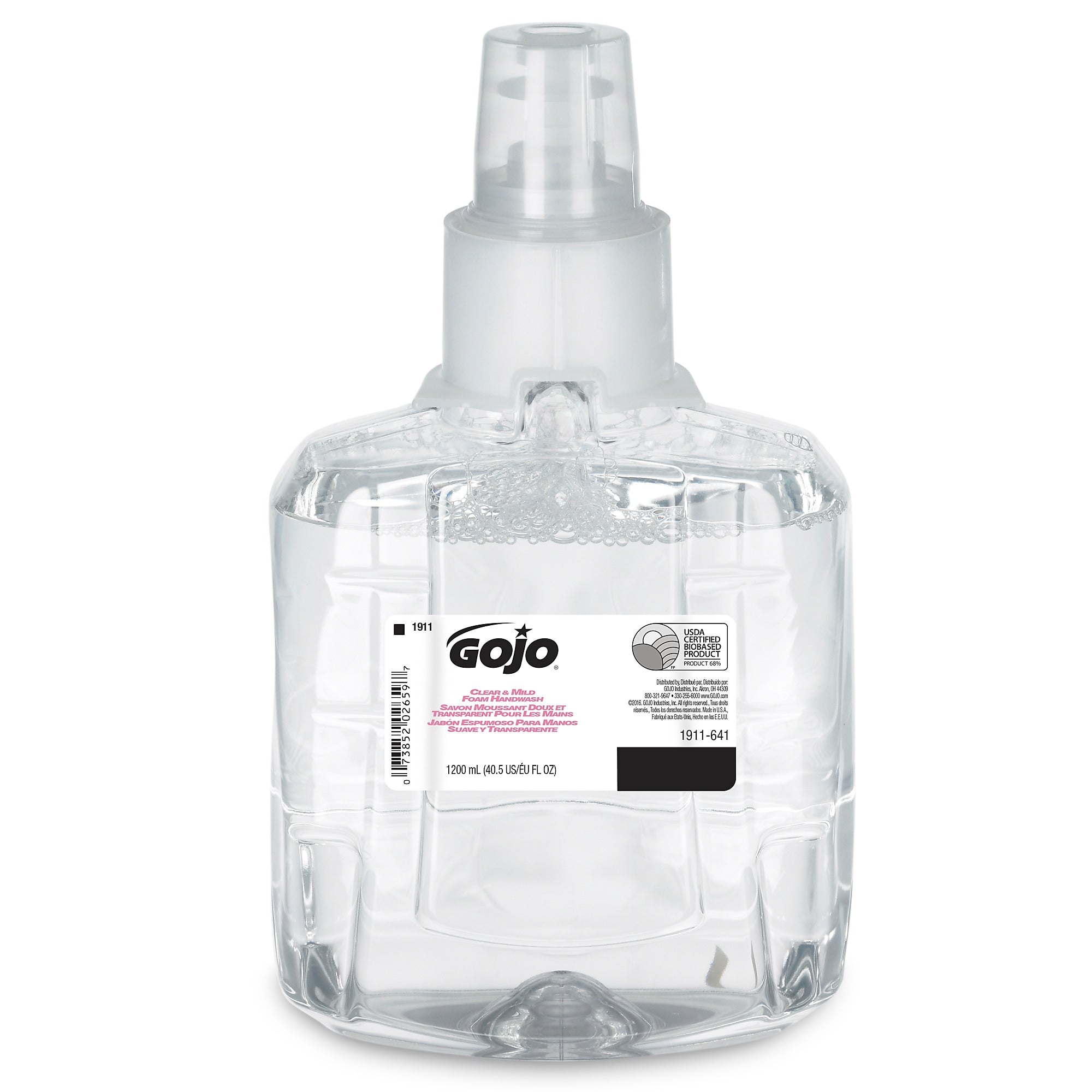 GOJO Foaming Hand Soap Refill fo LTX Dispenser, 40.5 oz., 2/Carton