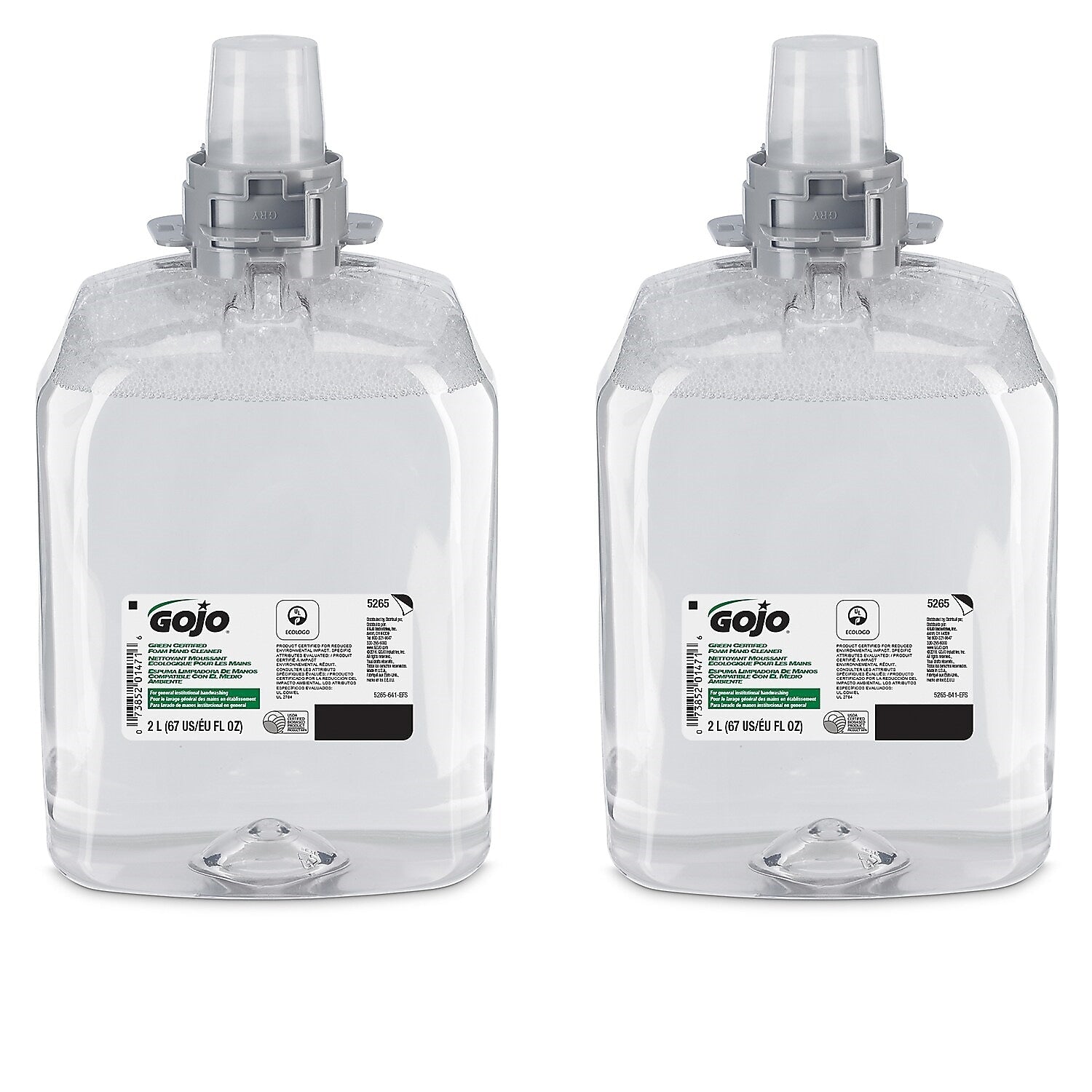 GOJO Foaming Hand Soap Refill for FMX 20 Dispenser, 2/Carton