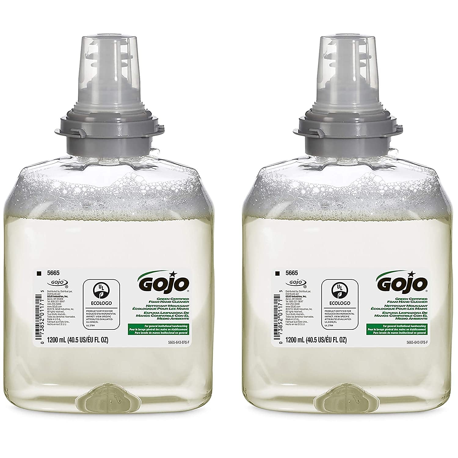 GOJO Foaming Hand Soap Refill for TFX Dispenser, 2/Carton